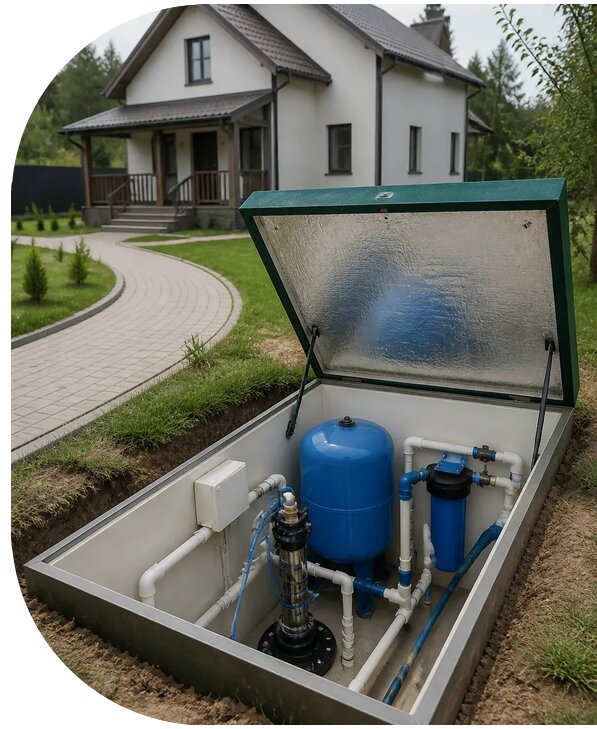 Автономное водоснабжение дома в Рязани от 154020 р. | АПаруса-Рзн