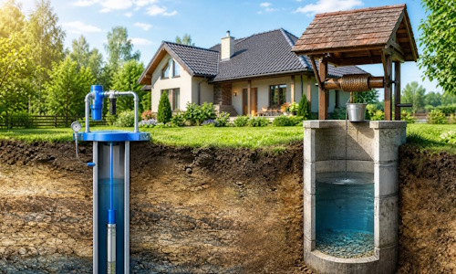 Автономное водоснабжение загородного дома Рязань: скважина или колодец 